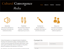 Tablet Screenshot of culturalconvergencemedia.com